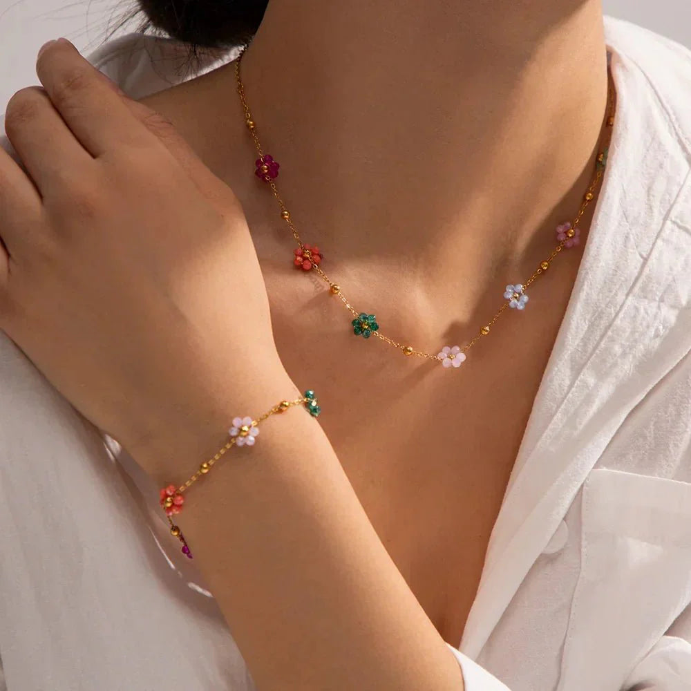 Azalea Floral Necklace