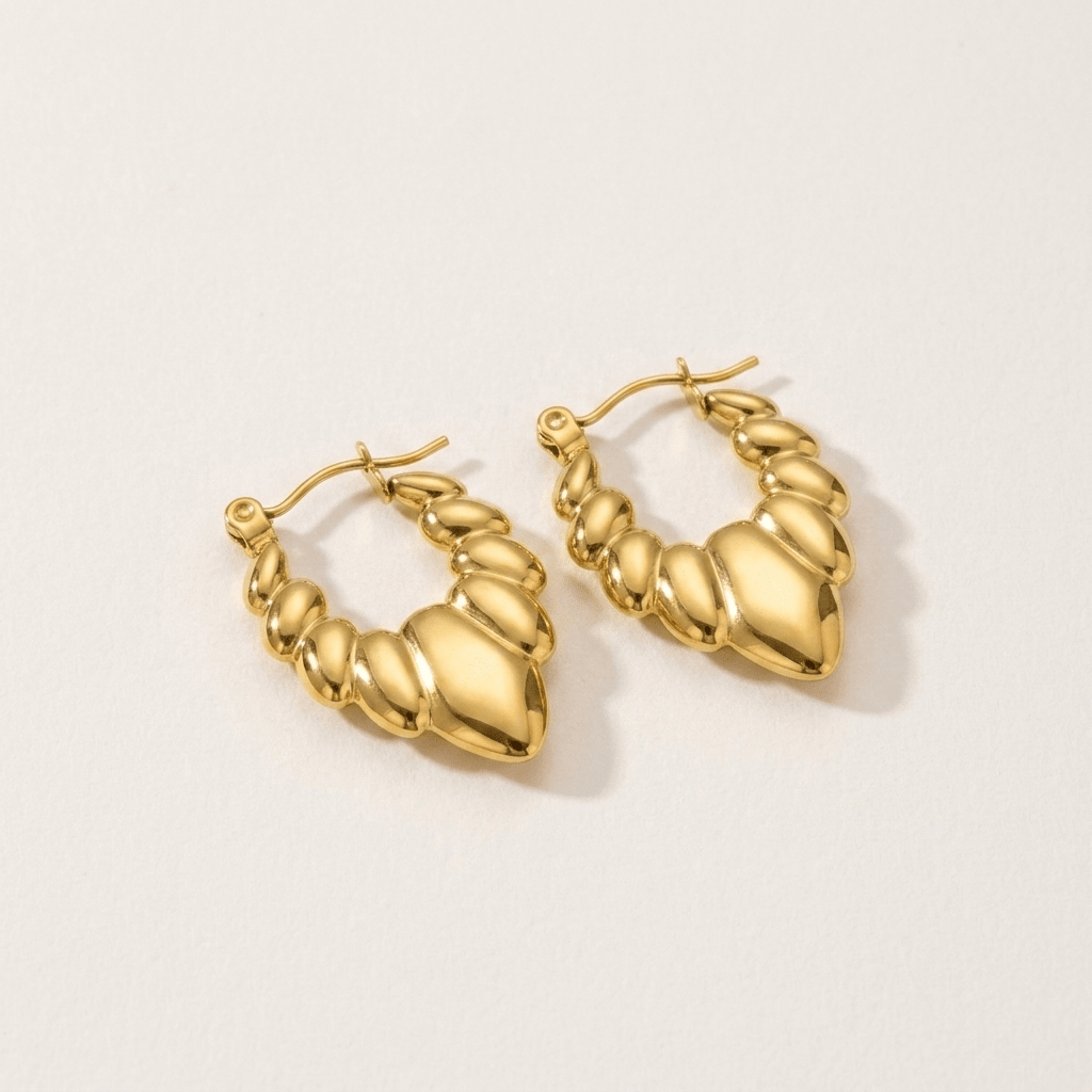Petal Hoop Earrings