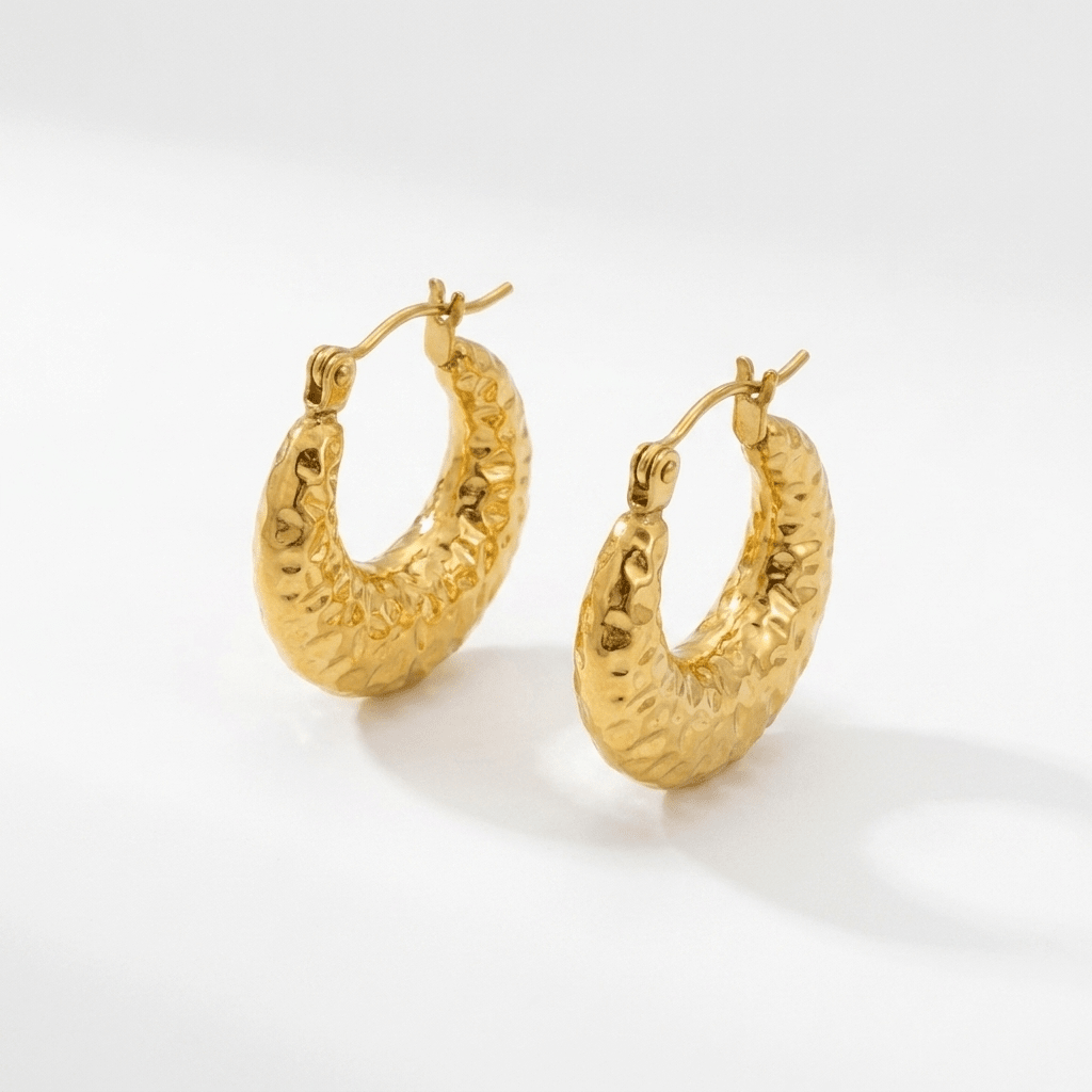 Forged Hoop Earrings