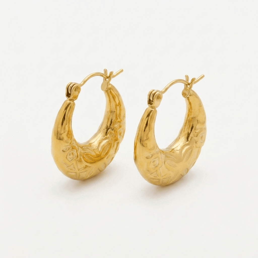 Mandala Hoop Earrings