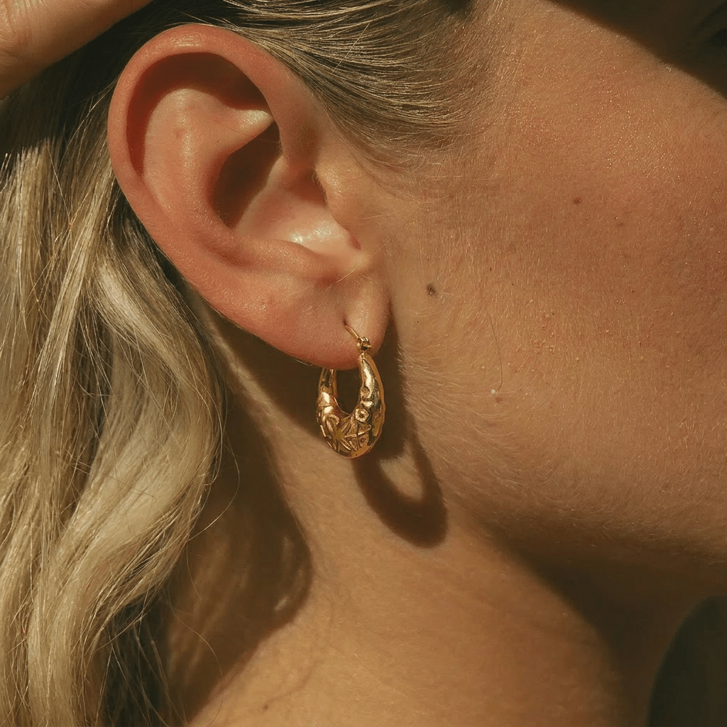 Mandala Hoop Earrings