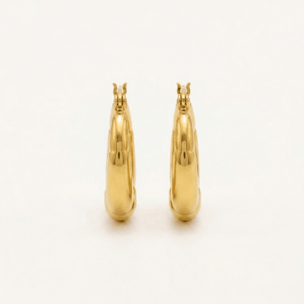 Bamboo Hoop Earrings