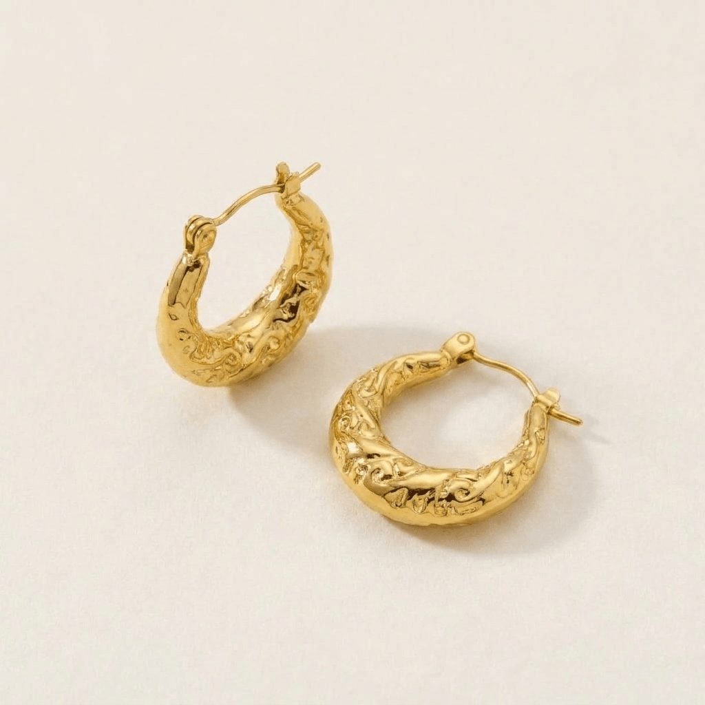Baroque Hoop Earrings
