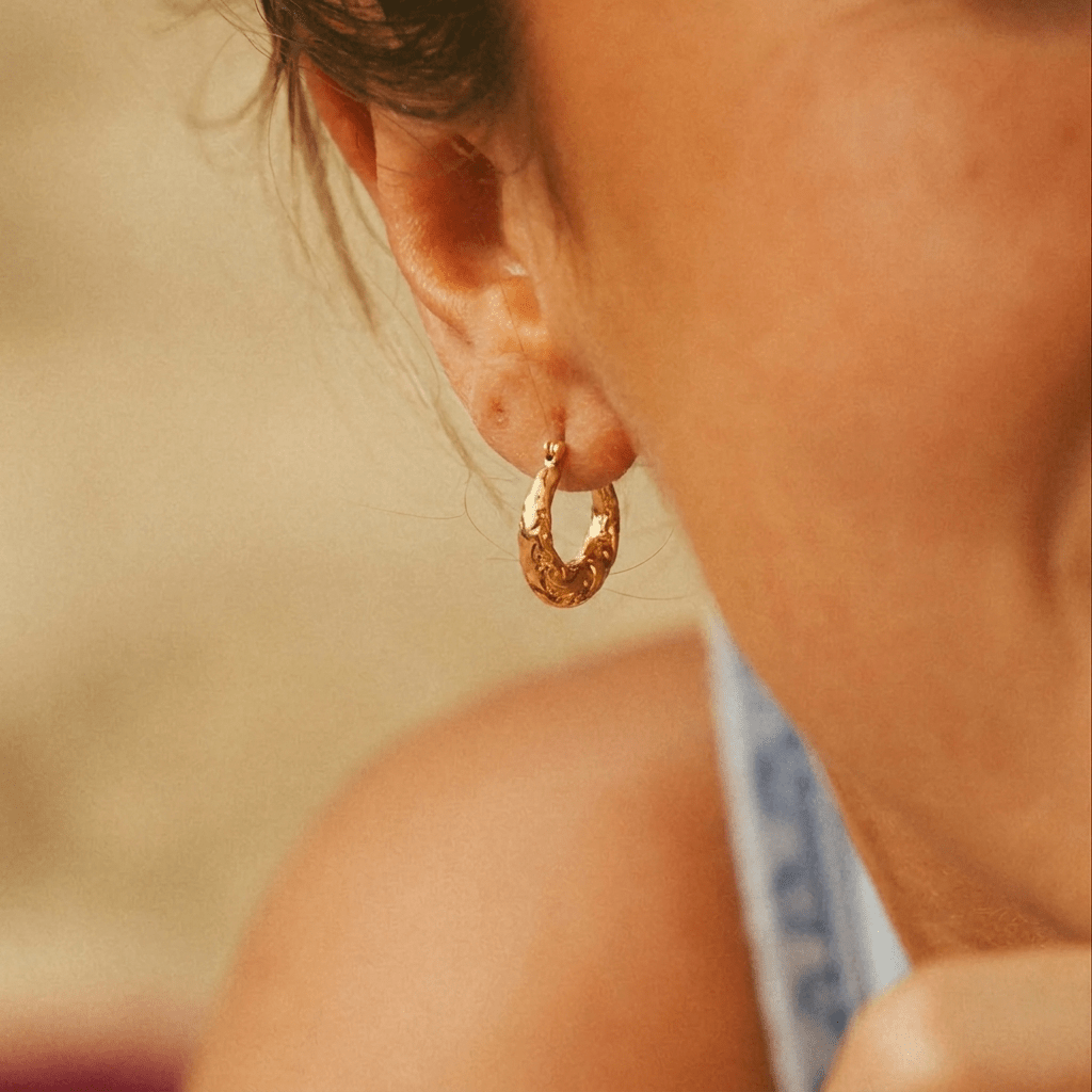 Baroque Hoop Earrings