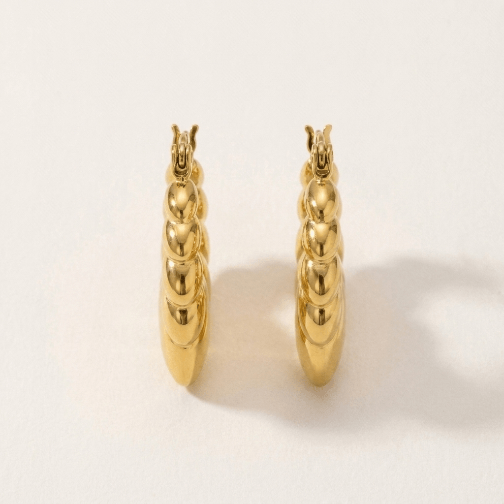 Petal Hoop Earrings