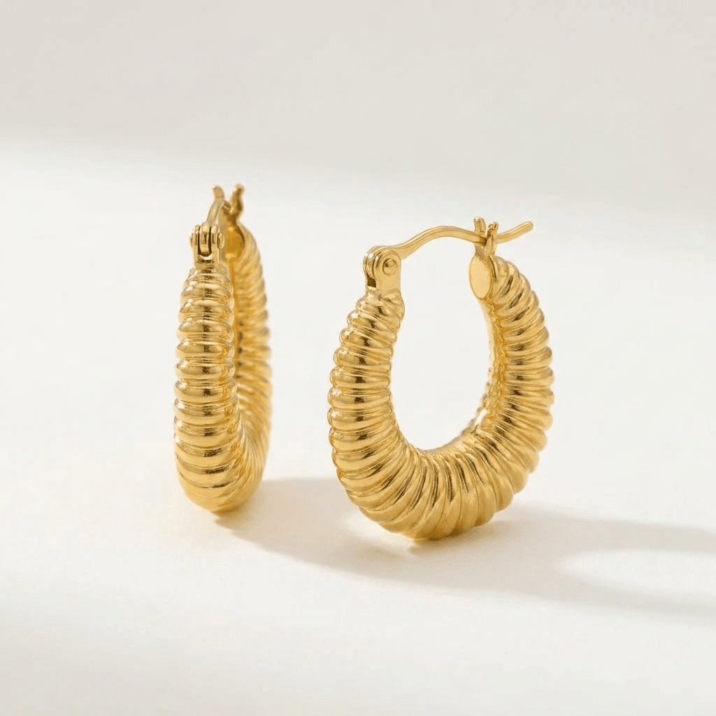 Spring Hoop Earrings