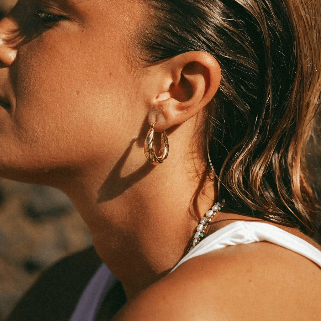 Current Hoop Earrings