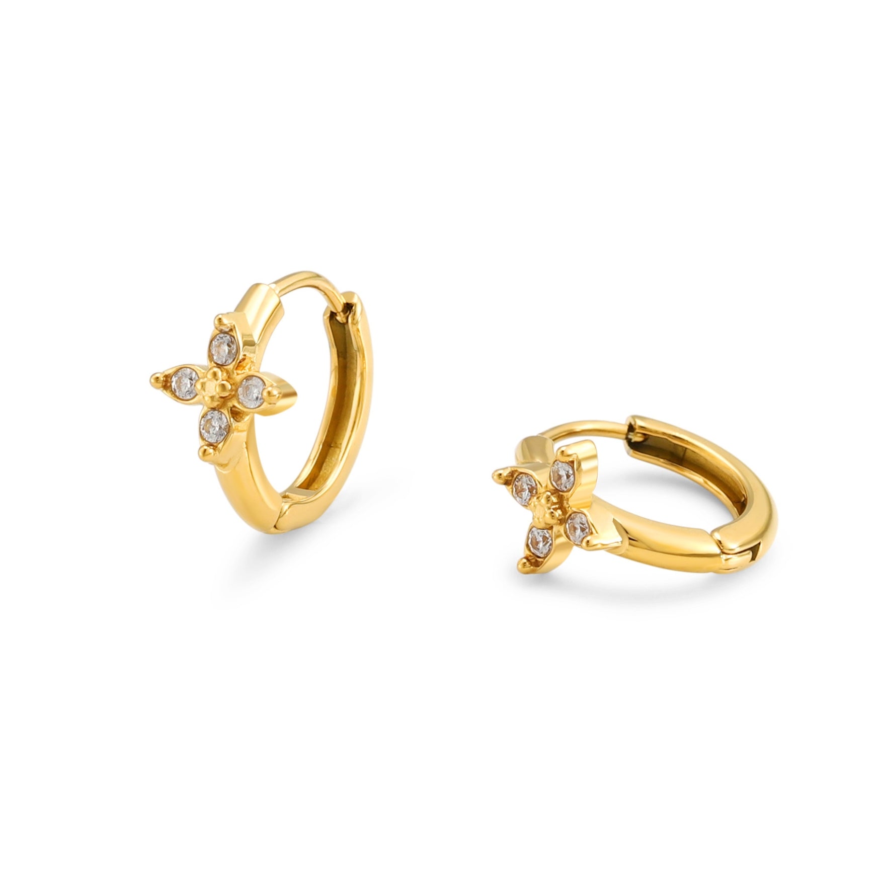 Daisy Hoops Earrings