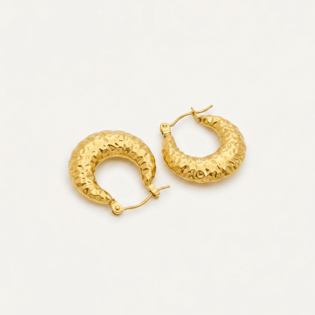 Forged Hoop Earrings