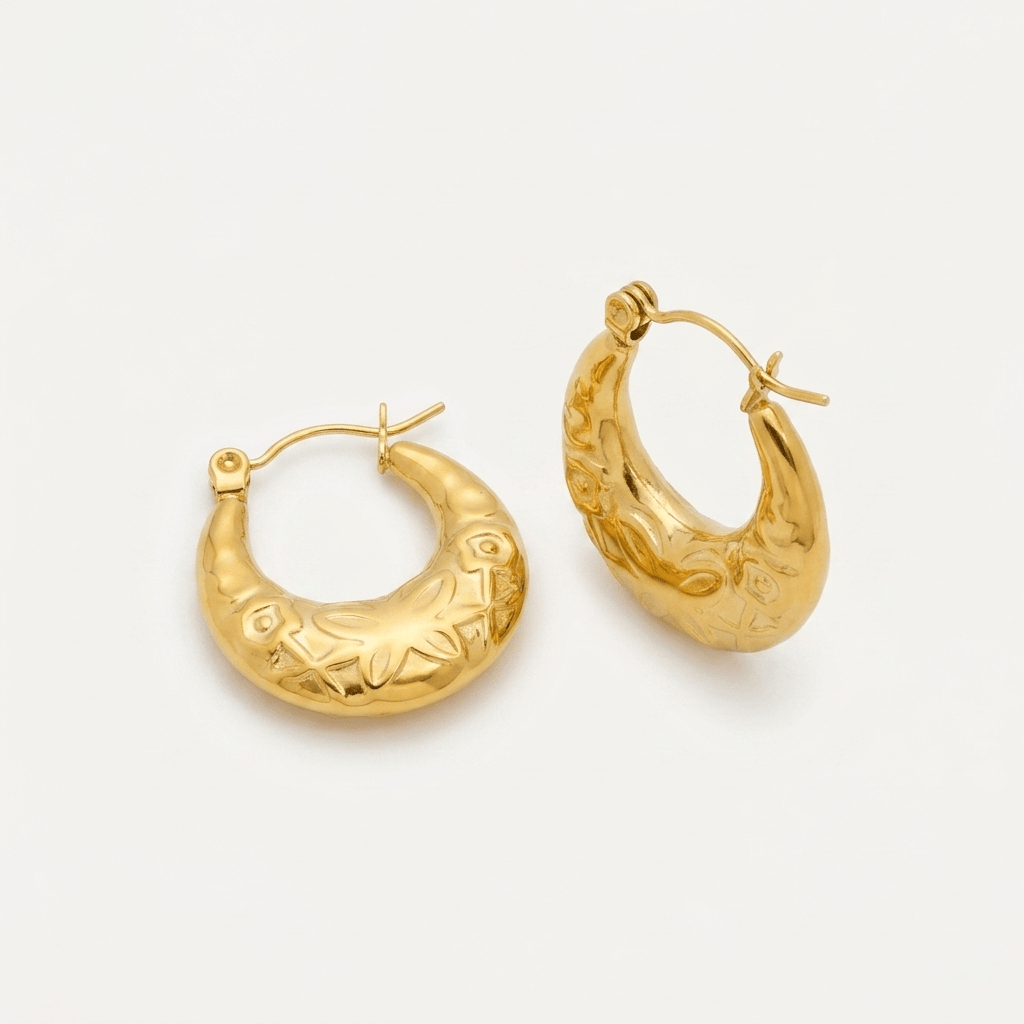 Mandala Hoop Earrings