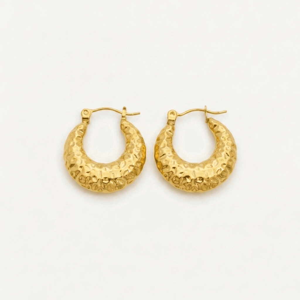 Forged Hoop Earrings