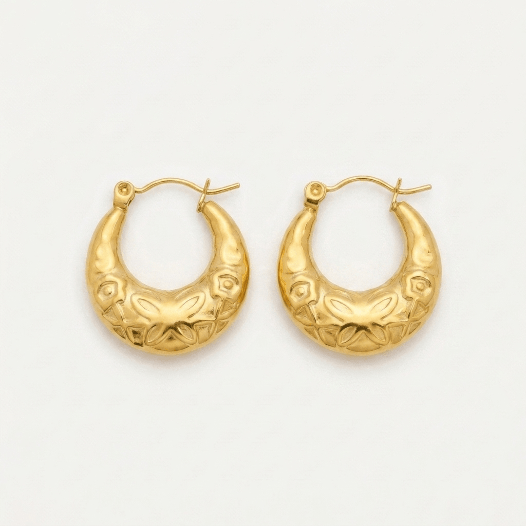 Mandala Hoop Earrings