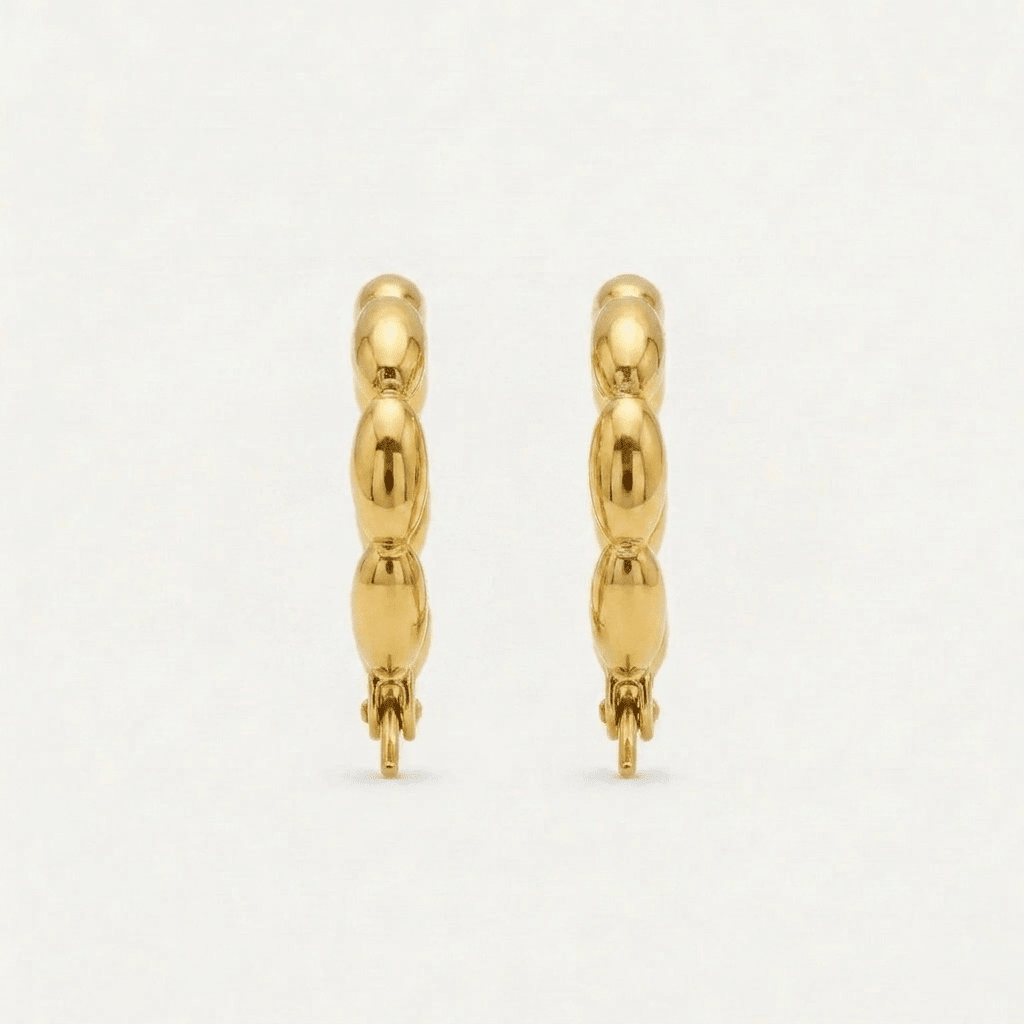 Ball Hoop Earrings