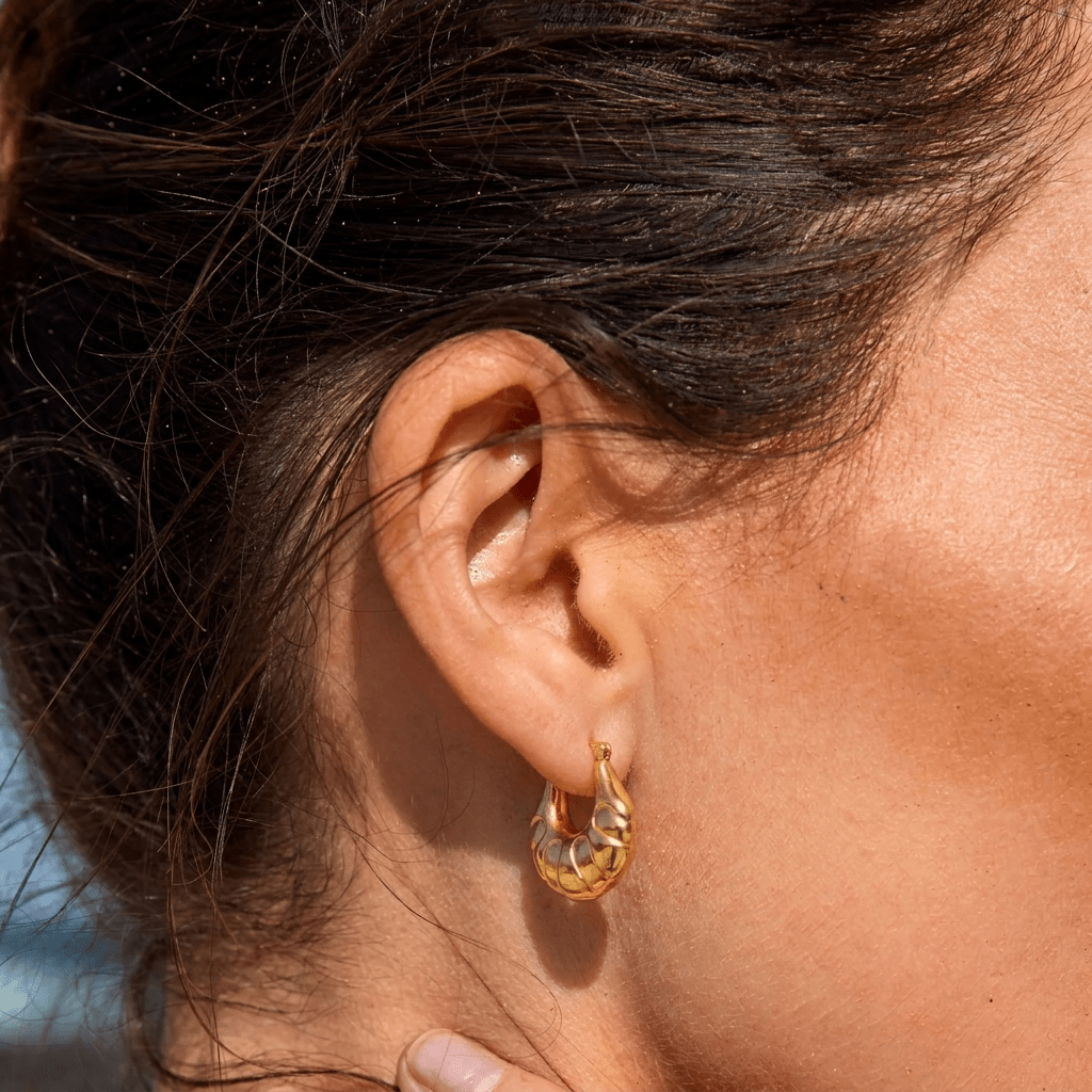 Croissant Hoop Earrings