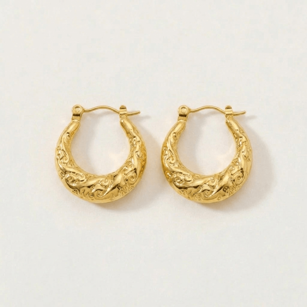 Baroque Hoop Earrings
