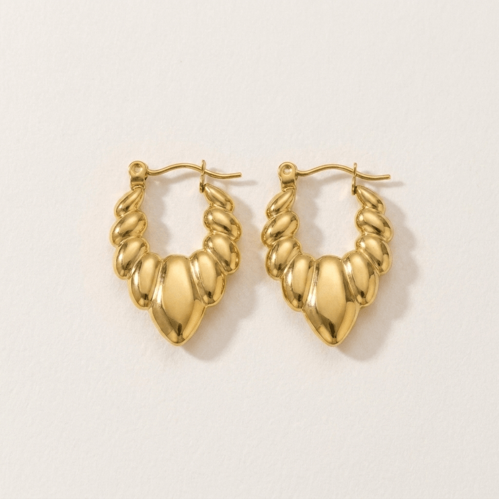 Petal Hoop Earrings