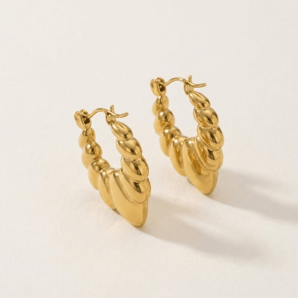 Petal Hoop Earrings